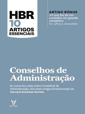 cover image of HBR 10 Artigos Essenciais Conselhos de Administração